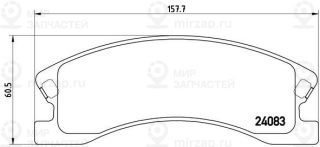 Запчасть BREMBO P37008
