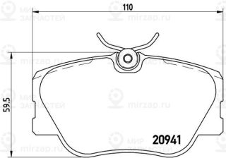 Запчасть BREMBO P50008