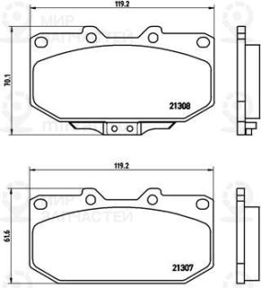 Запчасть BREMBO P56025