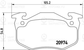 Запчасть BREMBO P61032