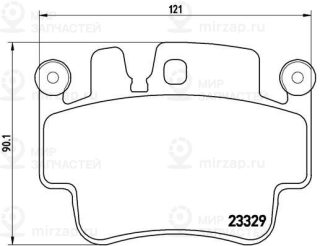 Комплект тормозных колодок (дисковый тормоз) BREMBO P65009
