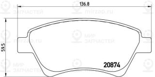Запчасть BREMBO P68034