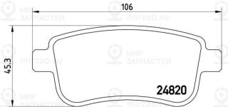 Запчасть BREMBO P68054