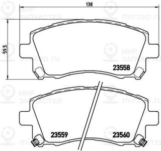 Запчасть BREMBO P78010