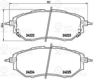 Запчасть BREMBO P78017