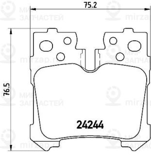 Комплект тормозных колодок (дисковый тормоз) BREMBO P83076