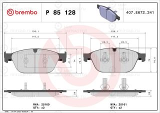 Запчасть BREMBO P85128