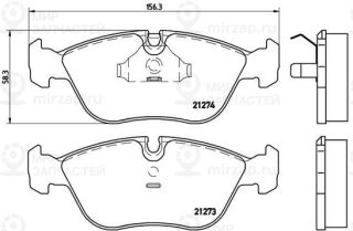 Комплект тормозных колодок (дисковый тормоз) BREMBO P86013