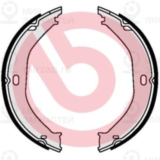 Комплект тормозных колодок стояночной системы BREMBO S37505