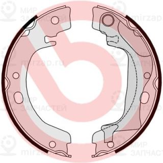 Комплект тормозных колодок стояночной системы BREMBO S83560