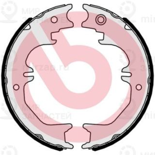 Комплект тормозных колодок стояночной системы BREMBO S83563