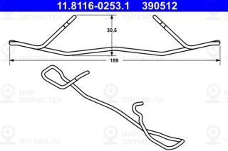 Запчасть ATE 11811602531