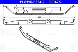 Пружина, тормозной суппорт ATE 11811603342
