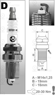 Запчасть BRISK DR14YP