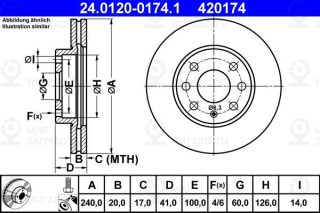 Запчасть ATE 24012001741