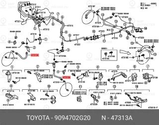 Запчасть TOYOTA 9094702G20