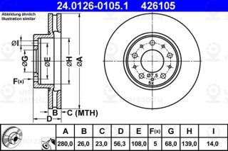 Запчасть ATE 24012601051