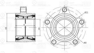 Подшипник ступицы колеса TRIALLI MR1008