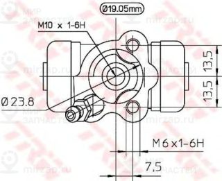 Запчасть TRW BWD266