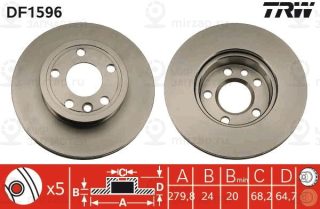 Запчасть TRW DF1596