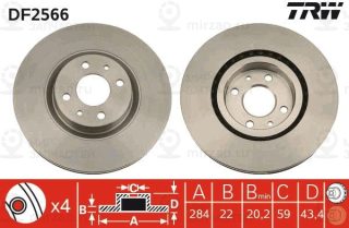 Запчасть TRW DF2566