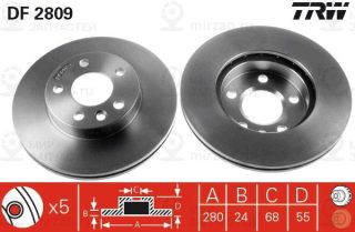 Запчасть TRW DF2809