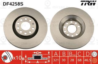 Запчасть TRW DF4258S