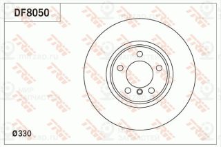 Тормозной диск TRW DF8050