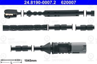 Датчик износа тормозных колодок ATE 24819000072