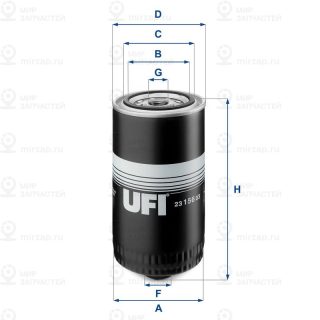 Фильтр масляный UFI 2315603