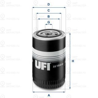 Фильтр масляный UFI 2316400