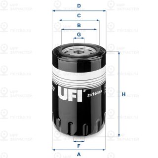 Фильтр масляный UFI 2316403
