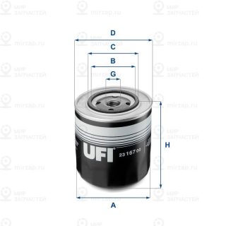 Фильтр масляный UFI 2316700