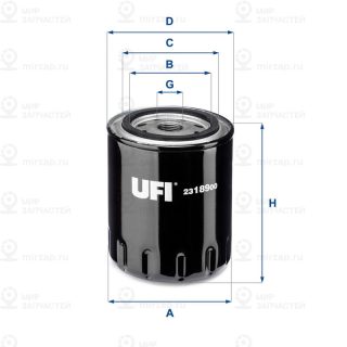 Фильтр масляный UFI 2318900