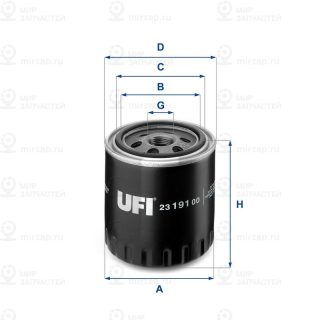 Фильтр масляный UFI 2319100