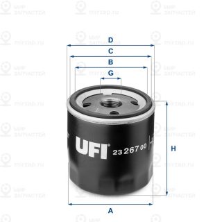 Фильтр масляный UFI 2326700