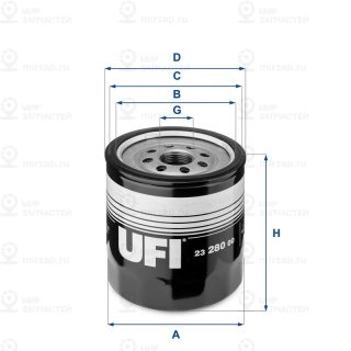 Фильтр масляный UFI 2328000