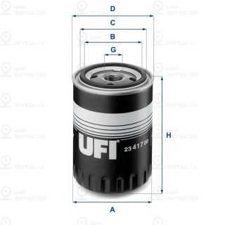 Фильтр масляный UFI 2341700
