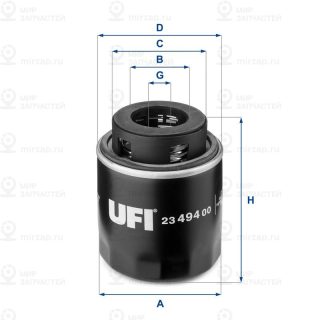 Фильтр масляный UFI 2349400