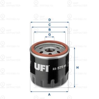 Фильтр масляный UFI 2357500