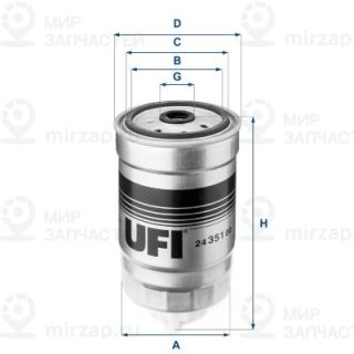 Запчасть UFI 2435100