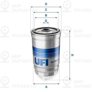 Запчасть UFI 2435101