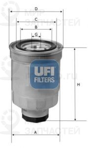 Запчасть UFI 2444601