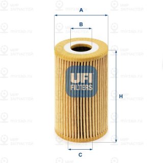 Фильтр масляный UFI 2500800