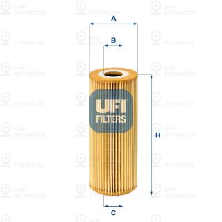 Фильтр масляный UFI 2501100