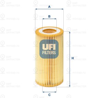 Фильтр масляный UFI 2501300