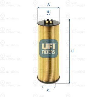 Фильтр масляный UFI 2501900