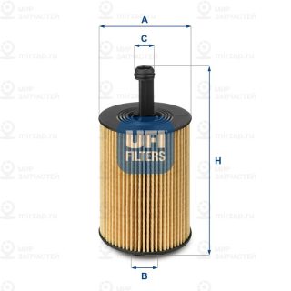 Фильтр масляный UFI 2502300