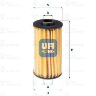 Фильтр масляный UFI 2503800