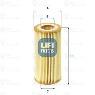 Фильтр масляный UFI 2504000